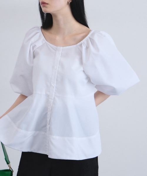 ARVELLIA(アルベリア)の「ARCHITECT SLEEVE BLOUSE(シャツ/ブラウス・レディース・ホワイト/レモンイエロー/ブルー/ブラック・M)」の19枚目の写真