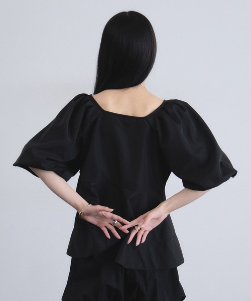 ARVELLIA(アルベリア)の「ARCHITECT SLEEVE BLOUSE(シャツ/ブラウス・レディース・ホワイト/レモンイエロー/ブルー/ブラック・M)」の12枚目の写真