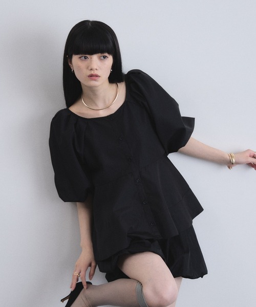 ARVELLIA(アルベリア)の「ARCHITECT SLEEVE BLOUSE(シャツ/ブラウス・レディース・ホワイト/レモンイエロー/ブルー/ブラック・M)」の13枚目の写真