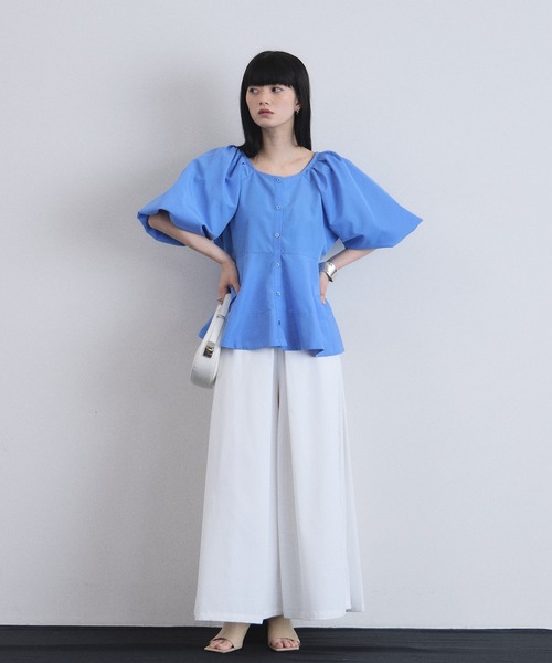 ARVELLIA(アルベリア)の「ARCHITECT SLEEVE BLOUSE(シャツ/ブラウス・レディース・ホワイト/レモンイエロー/ブルー/ブラック・M)」の16枚目の写真