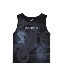 Womens Motorsport Crop Sleeveless Black