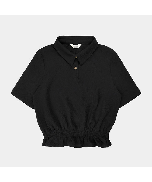 PIGMENT（ピグメント）の「[クールゴバン]スモーキングブラウス (HLBL260303)（シャツ/ブラウス・レディース・ブラウン/ホワイト/ブラック・FREE）」の3枚目の写真