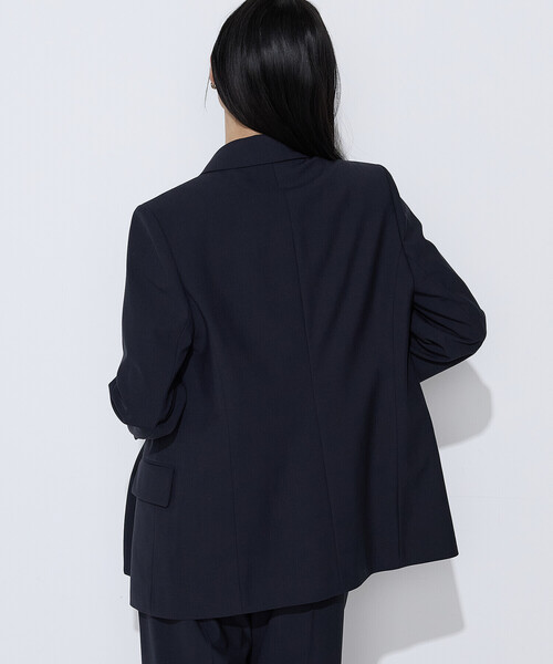 COMME CA(コムサ)の「〔 TALLサイズ 〕 【セットアップ対応】T/W2WAYストレッチ ジャケット(テーラードジャケット・レディース・ネイビー/ブラウン・15号/13号)」の15枚目の写真