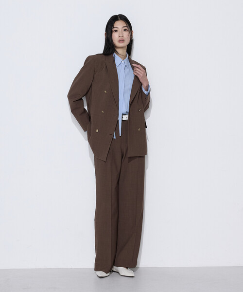 COMME CA(コムサ)の「〔 TALLサイズ 〕 【セットアップ対応】T/W2WAYストレッチ ジャケット(テーラードジャケット・レディース・ネイビー/ブラウン・15号/13号)」の17枚目の写真