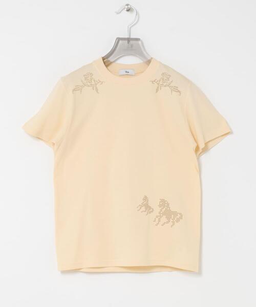 URBAN RESEARCH(アーバンリサーチ)の「Teya CROSS-STITCH T-SHIRTS(Tシャツ/カットソー・レディース・ベージュ・FREE)」の4枚目の写真