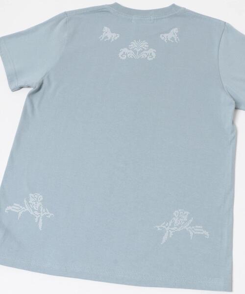 URBAN RESEARCH(アーバンリサーチ)の「Teya CROSS-STITCH T-SHIRTS(Tシャツ/カットソー・レディース・ベージュ/ブルー・FREE)」の3枚目の写真