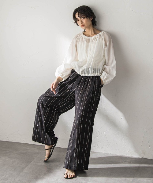 MAYSON GREY(メイソングレイ)の「前後2WAYシアーギャザーブラウス(シャツ/ブラウス・レディース・オフホワイト・M)」の15枚目の写真