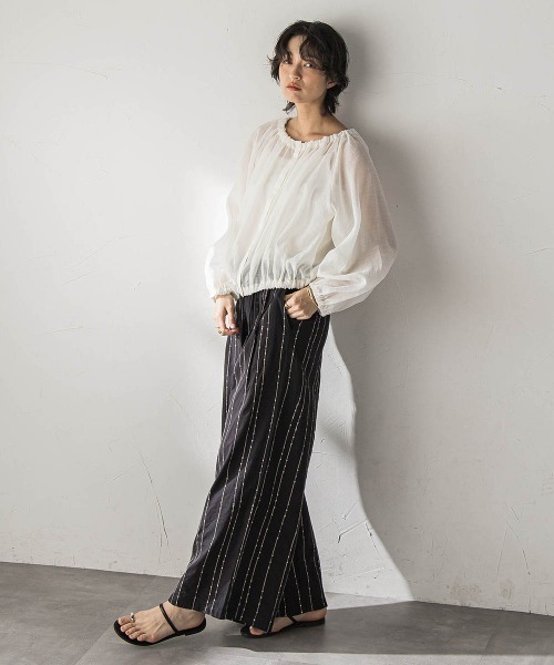 MAYSON GREY(メイソングレイ)の「前後2WAYシアーギャザーブラウス(シャツ/ブラウス・レディース・オフホワイト・M)」の18枚目の写真