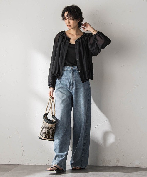 MAYSON GREY(メイソングレイ)の「前後2WAYシアーギャザーブラウス(シャツ/ブラウス・レディース・オフホワイト・M)」の22枚目の写真