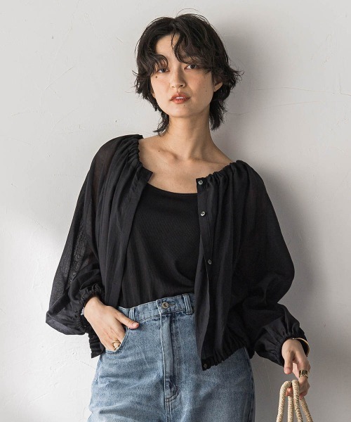 MAYSON GREY(メイソングレイ)の「前後2WAYシアーギャザーブラウス(シャツ/ブラウス・レディース・オフホワイト・M)」の20枚目の写真