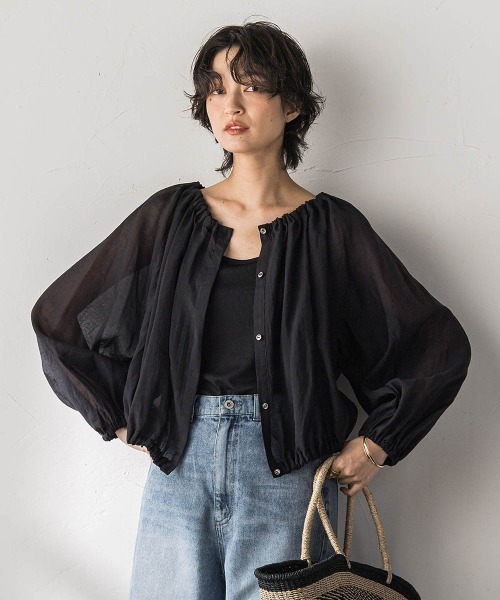MAYSON GREY(メイソングレイ)の「前後2WAYシアーギャザーブラウス(シャツ/ブラウス・レディース・オフホワイト・M)」の21枚目の写真