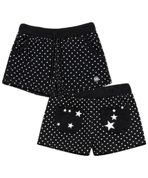 STARドットバンディングパンツ_ブラック