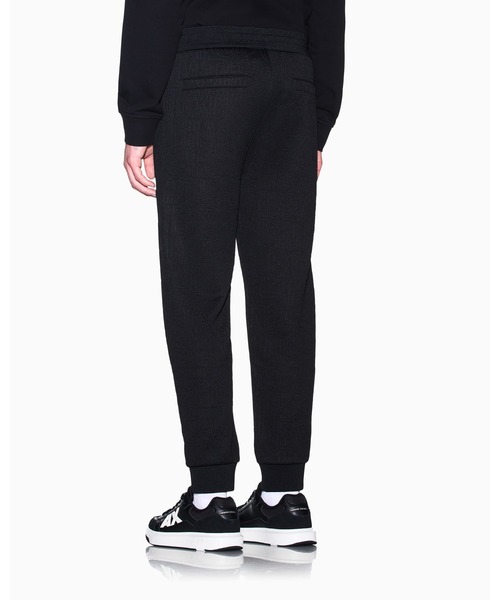 ARMANI EXCHANGE(アルマーニエクスチェンジ)の「【A|X アルマーニ エクスチェンジ】オールオーバーロゴ スウェットジョガーパンツ(スウェットパンツ・メンズ・ブラック・X-SMALL/X-LARGE/SMALL/MEDIUM/LARGE)」の3枚目の写真