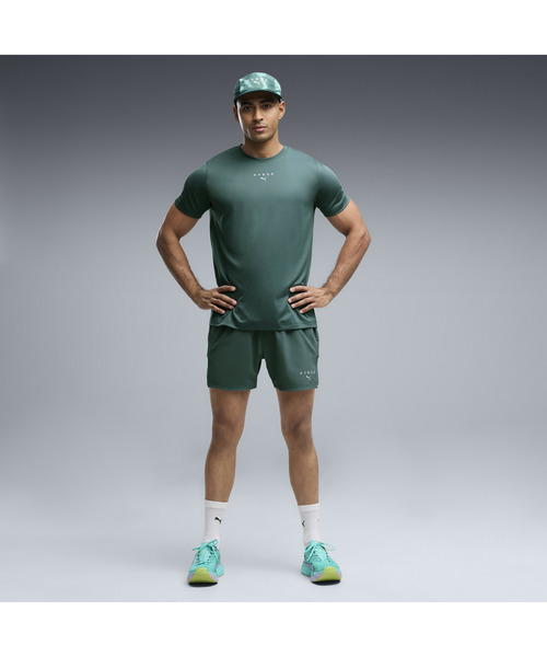 PUMA(プーマ)の「PUMA プーマ メンズ トレーニング PUMA x HYROX PWRMODE 5インチ ショーツ(その他パンツ・メンズ・ブラック/グリーン系/ラベンダー・LARGE/MEDIUM/SMALL/X-LARGE)」の1枚目の写真