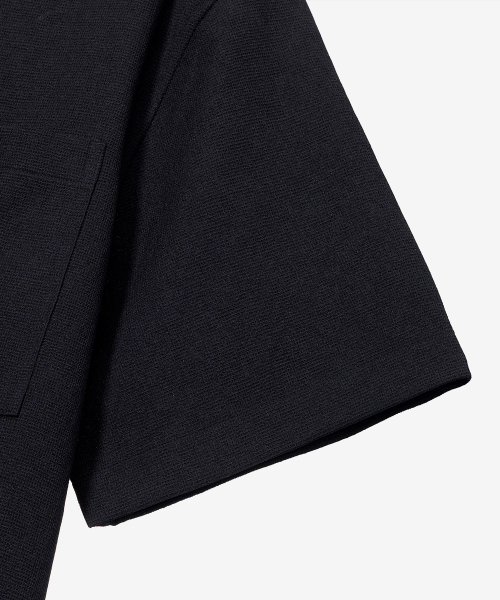 MINDBRIDGE（マインドブリッジ）の「[COUTURE]ワッフル生地ポケットセミオーバーフィット半袖シャツ（シャツ/ブラウス・メンズ・ブラック・100/110/95/105）」の12枚目の写真