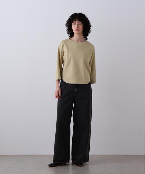 YLEVE(イレーヴ)の「YLEVE / 13.5oz DENIM HIGH WAIST WIDE(デニムパンツ・レディース・グレー/ブルー・0/1/2)」の3枚目の写真