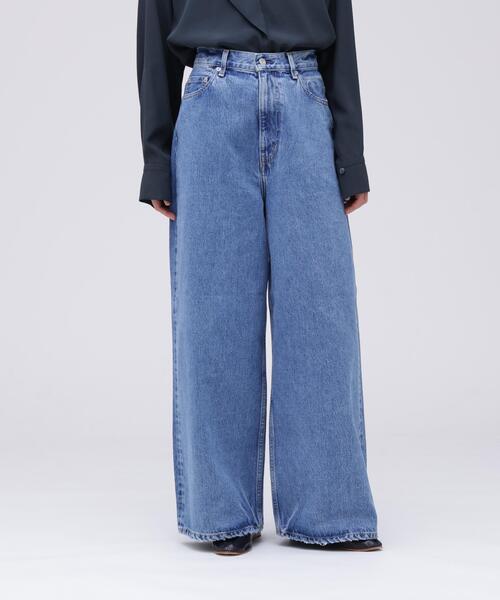 YLEVE(イレーヴ)の「YLEVE / 13.5oz DENIM HIGH WAIST WIDE(デニムパンツ・レディース・グレー/ブルー・0/1/2)」の13枚目の写真