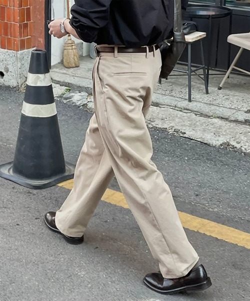 WESTBOY(ウエストボーイ)の「Y2K タック テーパードパンツ WO26W1PT02(スラックス・メンズ・ブラック/ベージュ・XL/M/L)」の7枚目の写真