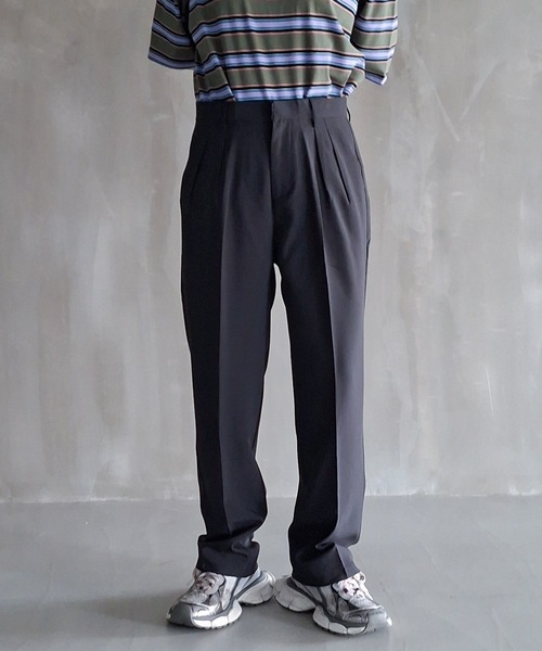 WESTBOY(ウエストボーイ)の「Y2K タック テーパードパンツ WO26W1PT02(スラックス・メンズ・ブラック/ベージュ・XL/M/L)」の16枚目の写真