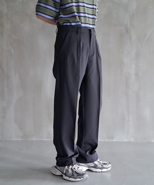 WESTBOY(ウエストボーイ)の「Y2K タック テーパードパンツ WO26W1PT02(スラックス・メンズ・ブラック/ベージュ・XL/M/L)」の17枚目の写真