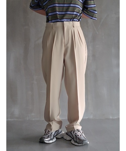 WESTBOY(ウエストボーイ)の「Y2K タック テーパードパンツ WO26W1PT02(スラックス・メンズ・ブラック/ベージュ・XL/M/L)」の19枚目の写真