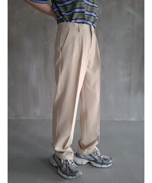 WESTBOY(ウエストボーイ)の「Y2K タック テーパードパンツ WO26W1PT02(スラックス・メンズ・ブラック/ベージュ・XL/M/L)」の20枚目の写真