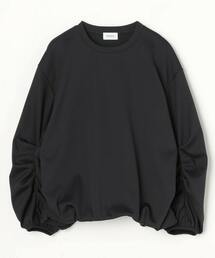 ストレッチフライスギャザータックトップス