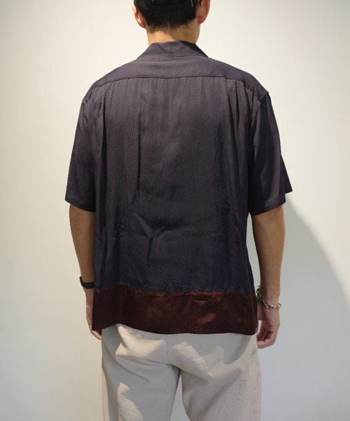 TOGA VIRILIS（トーガ ビリリース）の「TOGA VIRILIS Rayon silk twill shirt（シャツ/ブラウス・メンズ・ネイビー・46）」の3枚目の写真