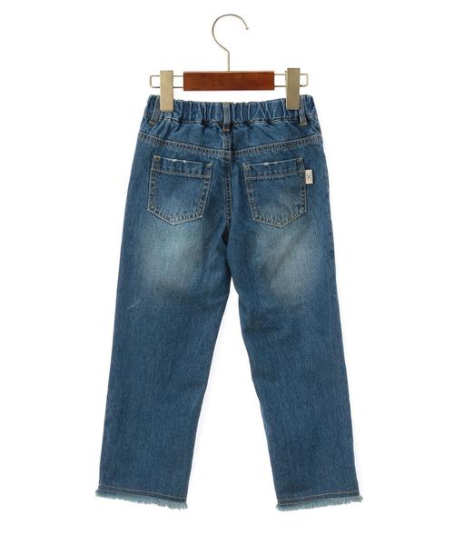 green label relaxing(グリーンレーベルリラクシング)の「クラッシュ デニム フルレングス◆(その他パンツ・キッズ・コバルトブルー・105/125/135/115)」の2枚目の写真