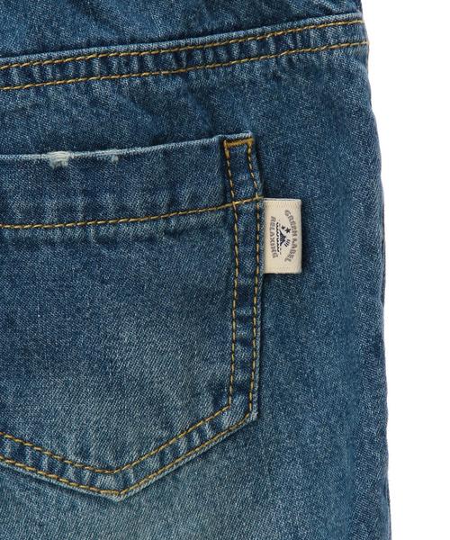green label relaxing(グリーンレーベルリラクシング)の「クラッシュ デニム フルレングス◆(その他パンツ・キッズ・コバルトブルー・105/125/135/115)」の5枚目の写真