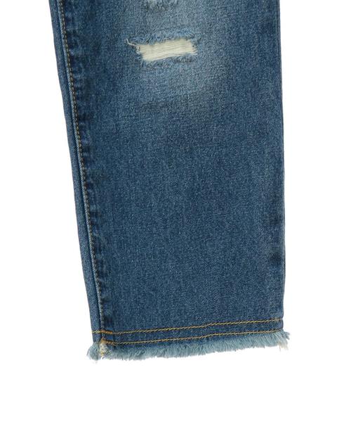 green label relaxing(グリーンレーベルリラクシング)の「クラッシュ デニム フルレングス◆(その他パンツ・キッズ・コバルトブルー・105/125/135/115)」の6枚目の写真