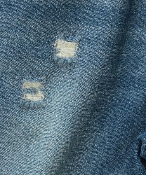 green label relaxing(グリーンレーベルリラクシング)の「クラッシュ デニム フルレングス◆(その他パンツ・キッズ・コバルトブルー・105/125/135/115)」の7枚目の写真