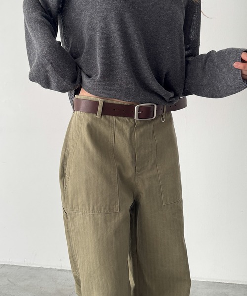 CANAL JEAN(キャナルジーン)の「El mar ワイドバックルレザーベルト(ベルト・レディース・ブラウン/ブラック・ONE SIZE)」の3枚目の写真