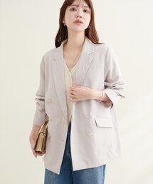 natural couture | 【sherbet line】UV接触冷感 金釦べこべこテーラージャケット(テーラードジャケット)