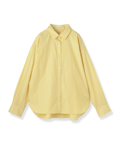 UNTITLED(アンタイトル)の「【6色色展開/コットン100】カラーベーシックシャツ(シャツ/ブラウス・レディース・ピンク/ホワイト系9/イエロー系その他4/ライトベージュ/ブルー系7/スモーキーグリーン系3・00/01/02/03/04/44/48/50)」の7枚目の写真