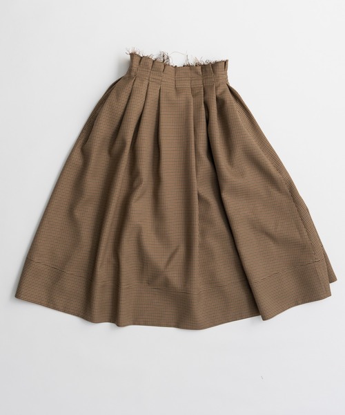 MAISON SPECIAL（メゾンスペシャル）の「【2026Autumn PRE-ORDER】Wide Tuck Volume Skirt/ワイドタックボリュームスカート（スカート・レディース・ベージュ/ブラック・38/36）」の12枚目の写真