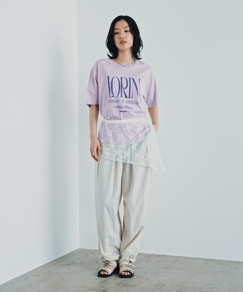 LEPSIM(レプシィム)の「カラーロゴTEE 1049028(Tシャツ/カットソー・レディース・チャコールグレー/ブルー/オフホワイト/パープル/ピンク・FREE)」の17枚目の写真