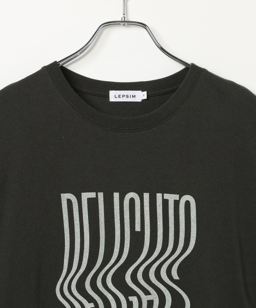 LEPSIM(レプシィム)の「カラーロゴTEE 1049028(Tシャツ/カットソー・レディース・チャコールグレー/ブルー/オフホワイト/パープル/ピンク・FREE)」の21枚目の写真