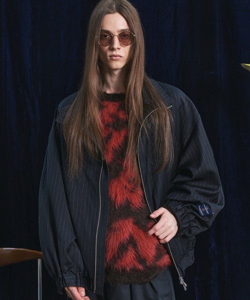 MAISON SPECIAL(メゾンスペシャル)の「《UNISEX》【Ermenegildo Zegna Fabric】Prime-Over Stand-Collar Blouson/【エルメネジルド・ゼニア ファブリック】プライムオーバースタンドカラーブルゾン【MAISON SPECIAL/メゾンスペシャル】■セットアップ対応■(ブルゾン・メンズ・ブラック/その他1/その他2・2/1/0)」の2枚目の写真