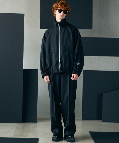 MAISON SPECIAL(メゾンスペシャル)の「《UNISEX》【Ermenegildo Zegna Fabric】Prime-Over Stand-Collar Blouson/【エルメネジルド・ゼニア ファブリック】プライムオーバースタンドカラーブルゾン【MAISON SPECIAL/メゾンスペシャル】■セットアップ対応■(ブルゾン・メンズ・ブラック/その他1/その他2・2/1/0)」の5枚目の写真