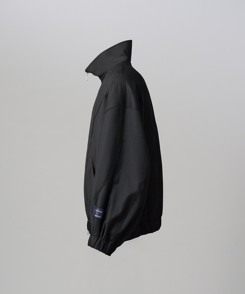 MAISON SPECIAL(メゾンスペシャル)の「《UNISEX》【Ermenegildo Zegna Fabric】Prime-Over Stand-Collar Blouson/【エルメネジルド・ゼニア ファブリック】プライムオーバースタンドカラーブルゾン【MAISON SPECIAL/メゾンスペシャル】■セットアップ対応■(ブルゾン・メンズ・ブラック/その他1/その他2・2/1/0)」の11枚目の写真