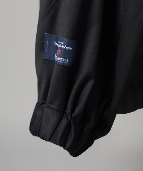 MAISON SPECIAL(メゾンスペシャル)の「《UNISEX》【Ermenegildo Zegna Fabric】Prime-Over Stand-Collar Blouson/【エルメネジルド・ゼニア ファブリック】プライムオーバースタンドカラーブルゾン【MAISON SPECIAL/メゾンスペシャル】■セットアップ対応■(ブルゾン・メンズ・ブラック/その他1/その他2・2/1/0)」の16枚目の写真