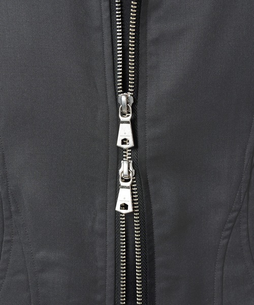MAISON SPECIAL(メゾンスペシャル)の「《UNISEX》【Ermenegildo Zegna Fabric】Prime-Over Stand-Collar Blouson/【エルメネジルド・ゼニア ファブリック】プライムオーバースタンドカラーブルゾン【MAISON SPECIAL/メゾンスペシャル】■セットアップ対応■(ブルゾン・メンズ・ブラック/その他1/その他2・2/1/0)」の14枚目の写真