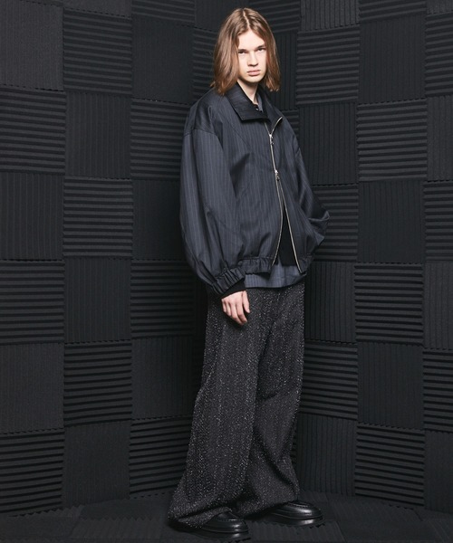 MAISON SPECIAL(メゾンスペシャル)の「《UNISEX》【Ermenegildo Zegna Fabric】Prime-Over Stand-Collar Blouson/【エルメネジルド・ゼニア ファブリック】プライムオーバースタンドカラーブルゾン【MAISON SPECIAL/メゾンスペシャル】■セットアップ対応■(ブルゾン・メンズ・ブラック/その他1/その他2・2/1/0)」の17枚目の写真