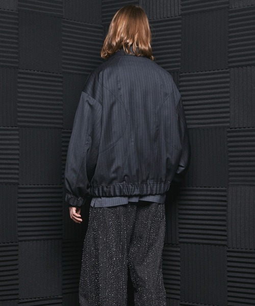 MAISON SPECIAL(メゾンスペシャル)の「《UNISEX》【Ermenegildo Zegna Fabric】Prime-Over Stand-Collar Blouson/【エルメネジルド・ゼニア ファブリック】プライムオーバースタンドカラーブルゾン【MAISON SPECIAL/メゾンスペシャル】■セットアップ対応■(ブルゾン・メンズ・ブラック/その他1/その他2・2/1/0)」の22枚目の写真