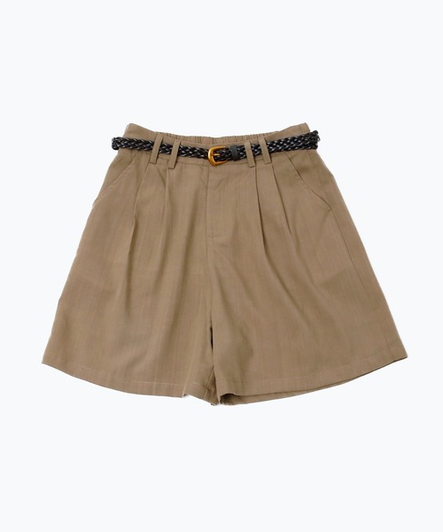 murea(ミュレア)の「ベルト付きタックワイドショートパンツ(その他パンツ・レディース・ブラック/ブラウン/ベージュ/アイボリー・FREE)」の20枚目の写真
