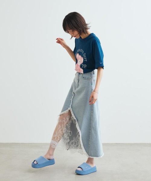 NIKE(ナイキ)の「ナイキ カーム エレベーション ウィメンズスライド / Nike Calm Elevation Women's Slides HJ5601-400 Work Blue(サンダル・レディース・ブルー系その他・25/24/23/22/26)」の3枚目の写真