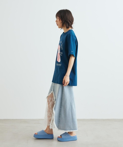 NIKE(ナイキ)の「ナイキ カーム エレベーション ウィメンズスライド / Nike Calm Elevation Women's Slides HJ5601-400 Work Blue(サンダル・レディース・ブルー系その他・25/24/23/22/26)」の4枚目の写真