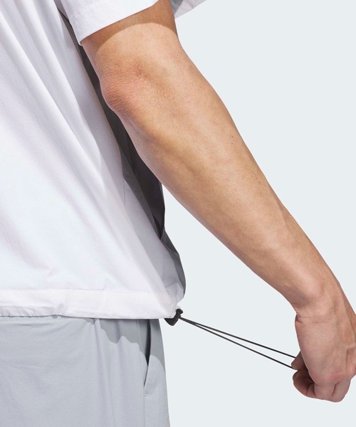 adidas(アディダス)の「コードカオス 半袖 パーカー ジャケット【adidas Golf/アディダスゴルフ】(ブルゾン・メンズ・ホワイト・SMALL/MEDIUM/LARGE/X-LARGE/XX-LARGE/3XL)」の4枚目の写真