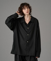 SILVER BUTTON LONG SLEEVE SHIRT / シルバーボタンロングスリーブシャツ
